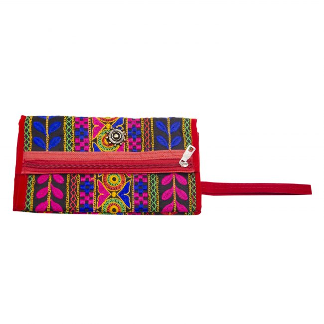 Thread Black, Pink & Blue Star Antique Bag