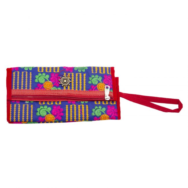 Thread Blue, Pink & Green Star Antique Bag