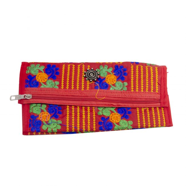Thread Red, Green & Blue Star Antique Bag