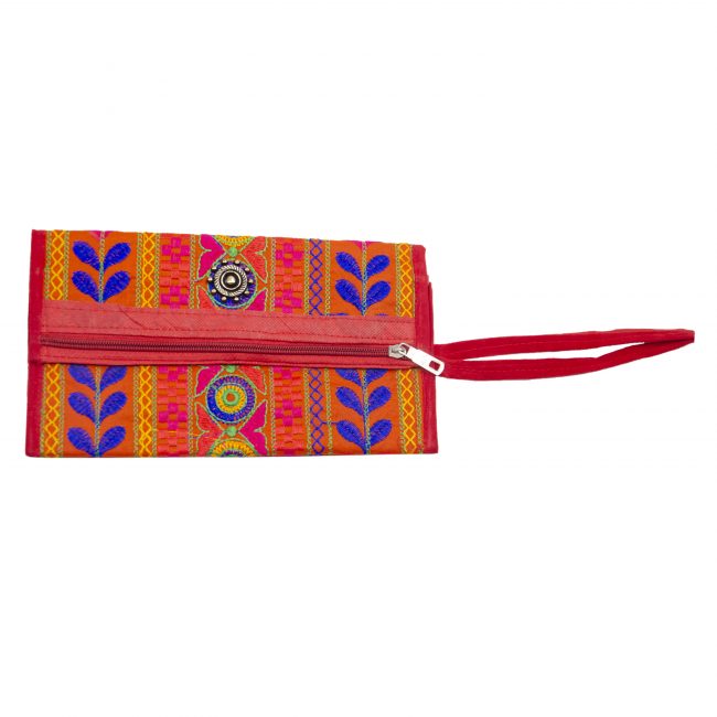 Thread Brick Red, Red & Blue Star Antique Bag