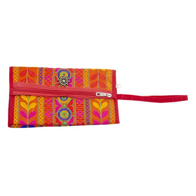 Thread Brick Red, Red & Yellow Star Antique Bag