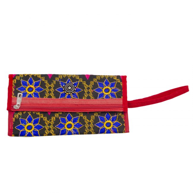 Thread Black, Red & Blue Star Antique Bag