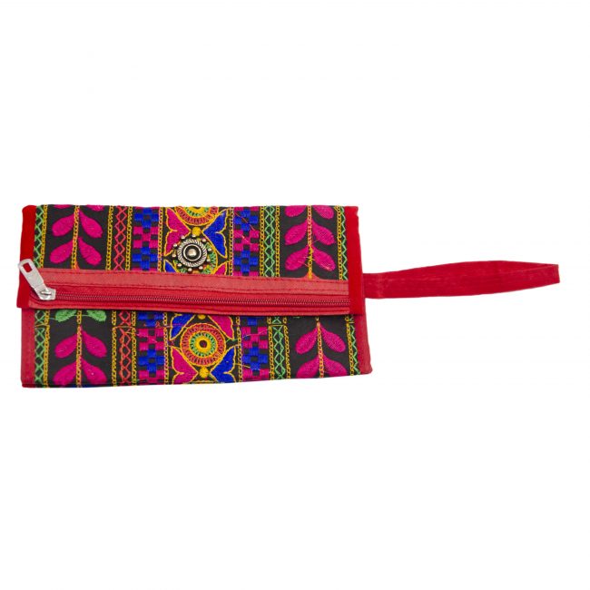 Thread Black, Red & Pink Star Antique Bag