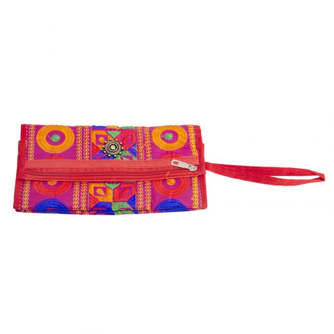 Cotton Pink, Orange & Blue Star Antique Bag