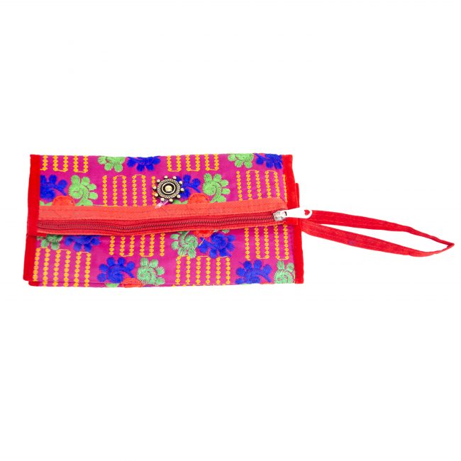 Cotton Pink, Orange & Blue Star Antique Bag