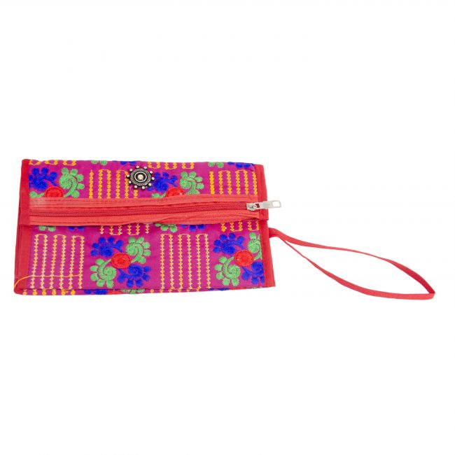 Cotton Pink, Green & Blue Star Antique Bag
