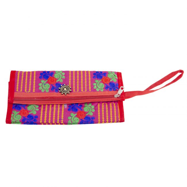 Cotton Pink, Orange & Blue Star Antique Bag