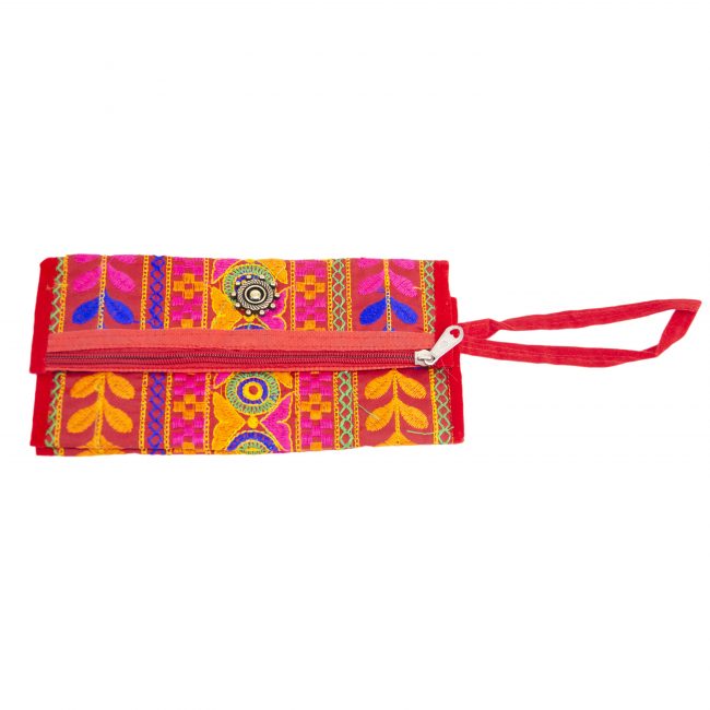 Cotton Red, Pink & Orange Star Antique Bag