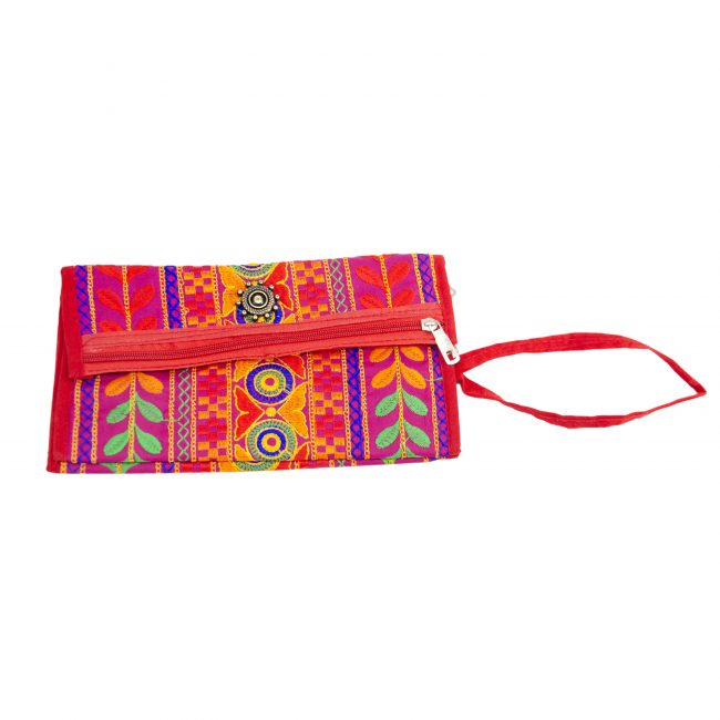 Cotton Pink, Blue & Orange Star Antique Bag