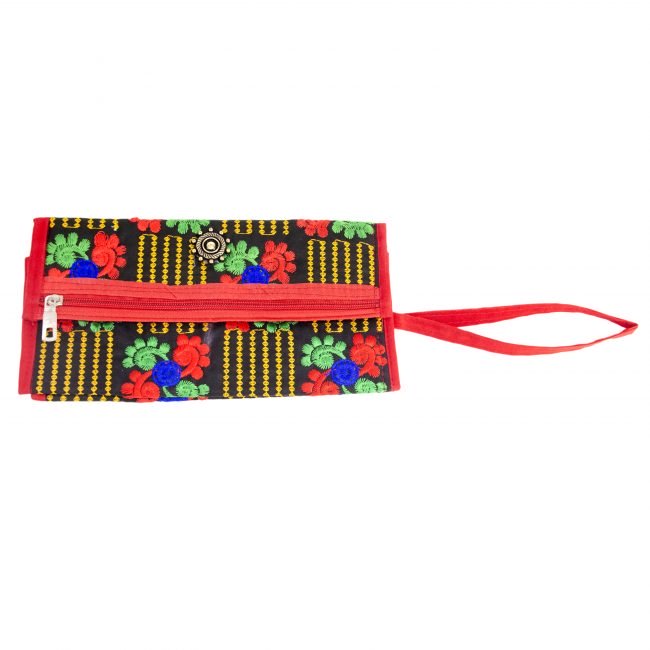 Cotton Black, Yellow & Red Star Antique Bag