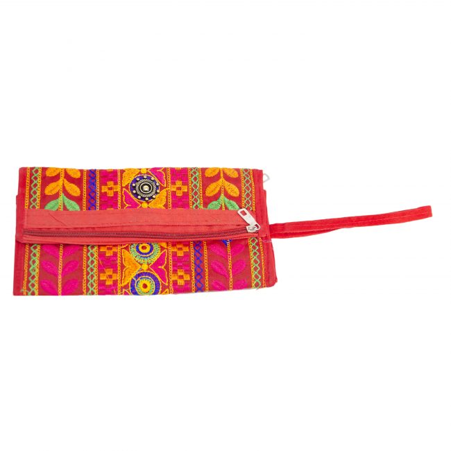 Cotton Red, Orange & Pink Star Antique Bag