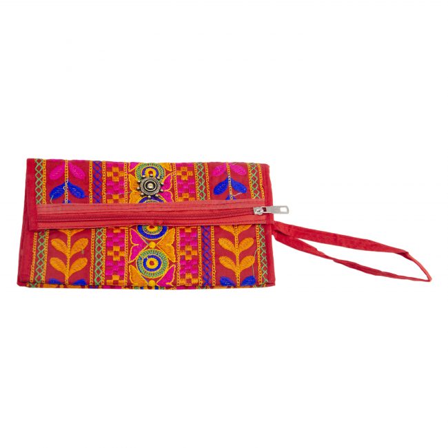 Velvet Red, Orange & Pink Star Antique Bag