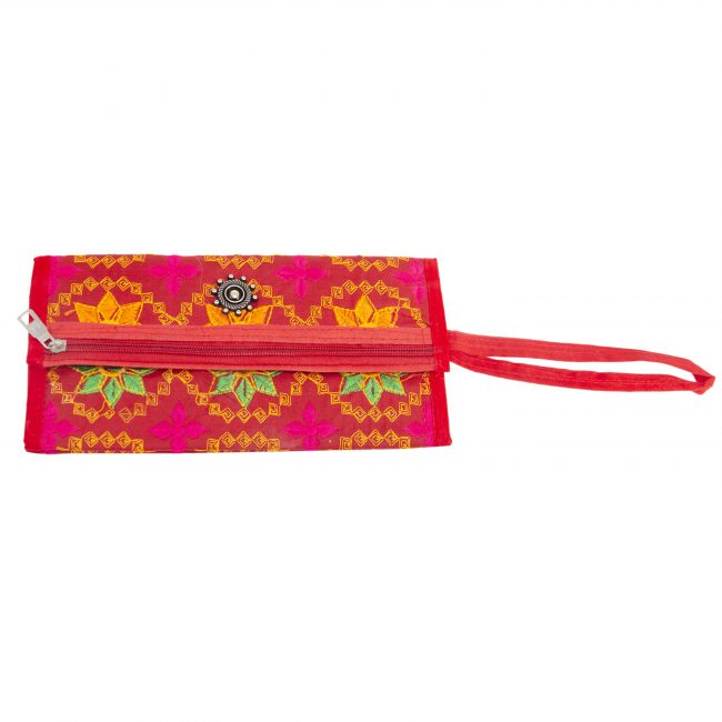 Cotton Red, Orange & Pink Star Antique Bag
