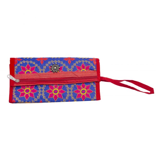 Velvet Blue, Pink & Red Star Antique Bag