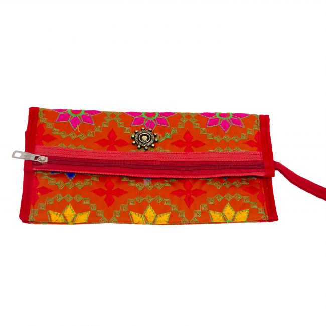 Cotton Orange, Pink & Yellow Star Antique Bag
