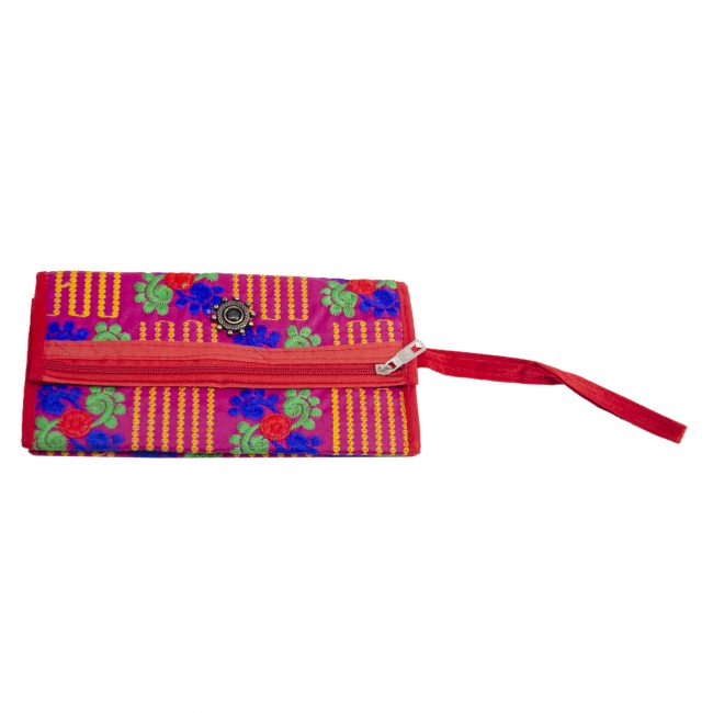 Velvet Pink, Orange & Blue Star Antique Bag