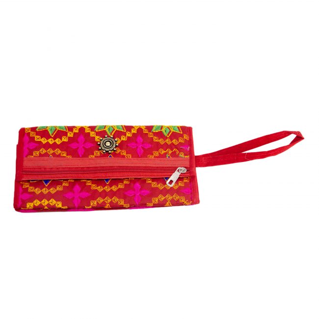 Velvet Red, Pink & Orange Star Antique Bag
