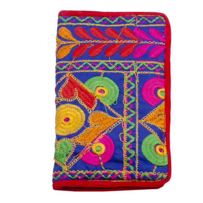 Multicolor Cotton, Velvet & Thread Banjara Antique Purse
