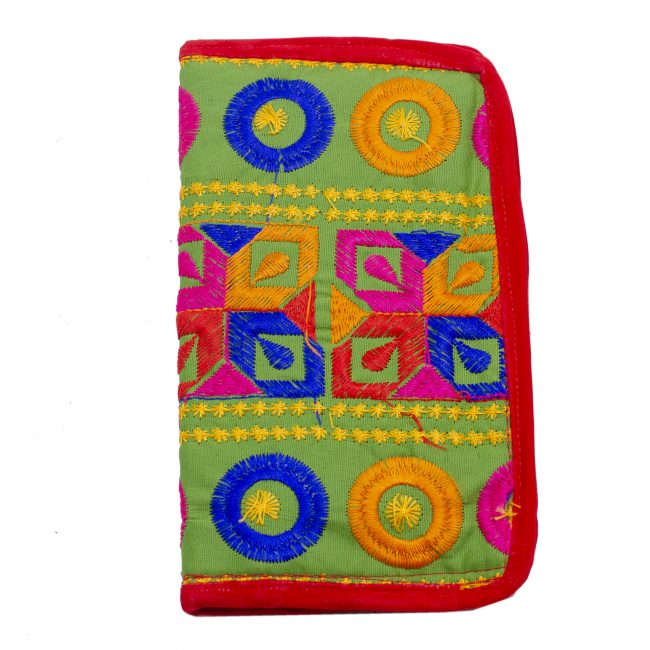 Multicolor Cotton, Velvet & Thread Banjara Antique Purse