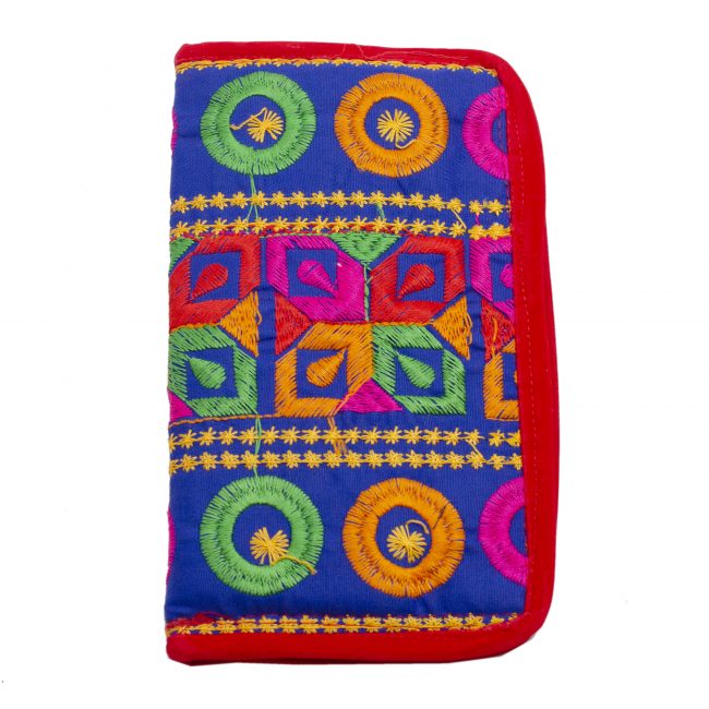 Multicolor Cotton, Velvet & Thread Banjara Antique Purse