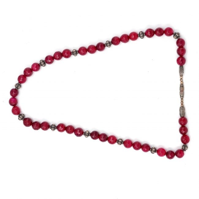 Handcrafted Metal and Crystal Necklace For Women