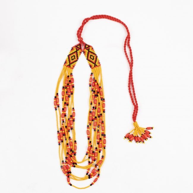 Handcrafted Multicolour Beads and Thread Necklace For Women