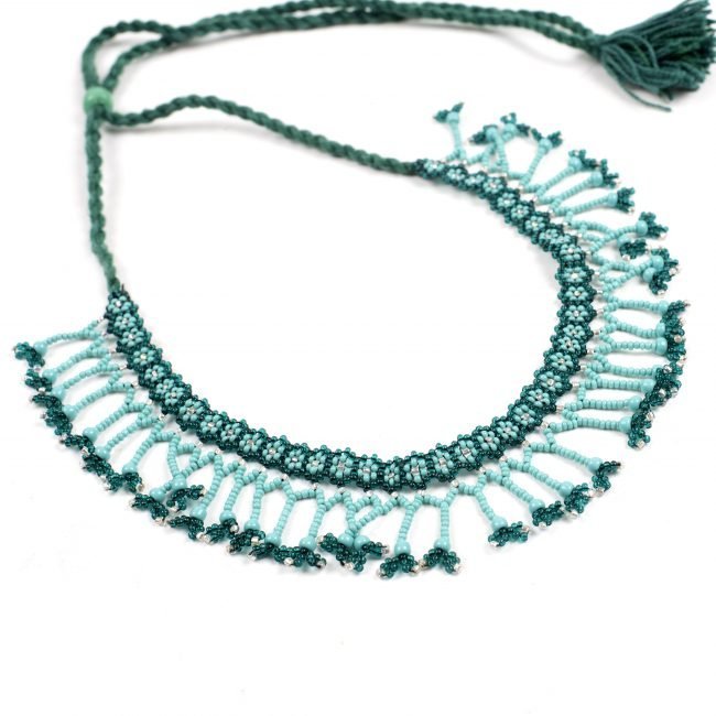 Hand Crafted Green Beed Necklace