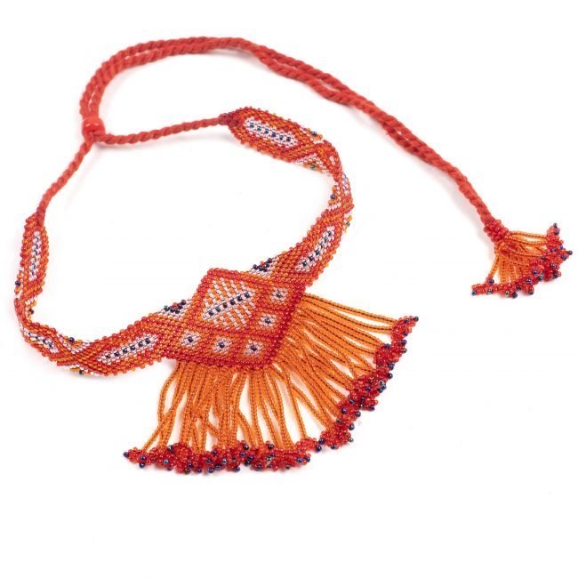 Hand Crafted Red Beed Necklace