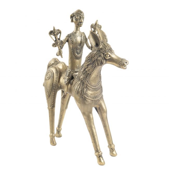 Metal Horse Rider