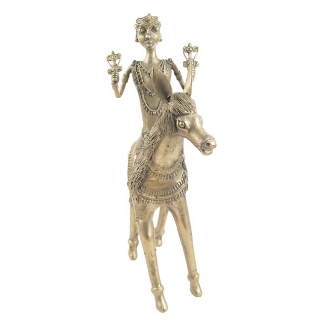 Metal Horse Rider