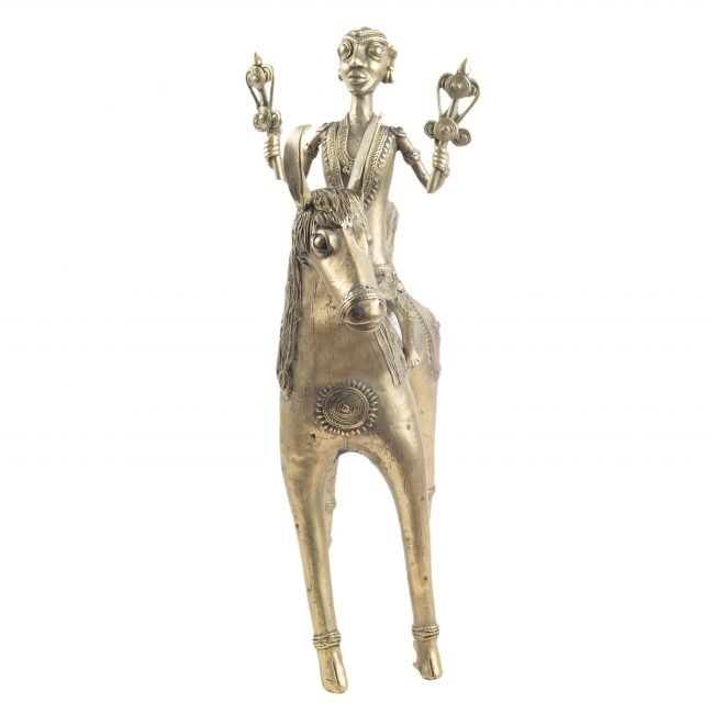 Metal Horse Rider