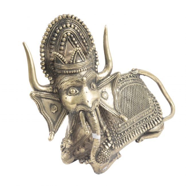 Metal Nandi Ganesh Sitting