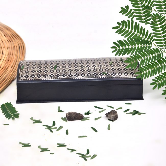 Bidri work Silver Tarkashi Bangle box