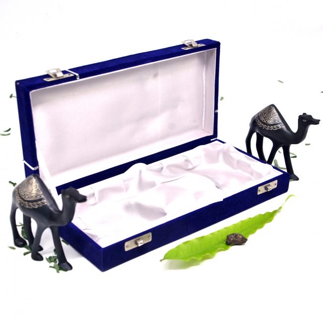 Bidri work Silver Tarkashi Camel Pair