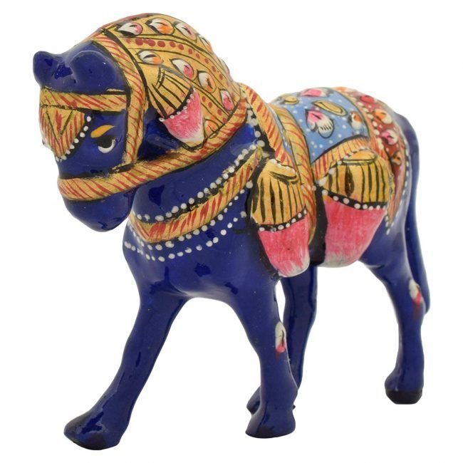 Rajasthani Tribal Handmade Blue  Horse 