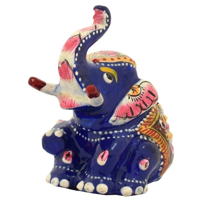 Rajasthani Tribal Handmade Blue  Elephant 