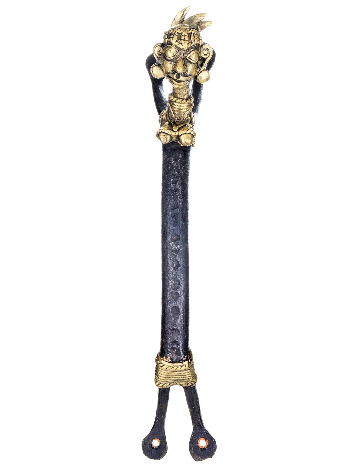 Door Handle Iron Brass 12