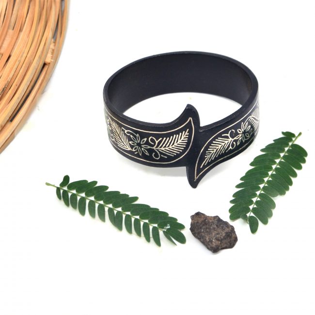 Bidri work Silver Tarkashi Bangle