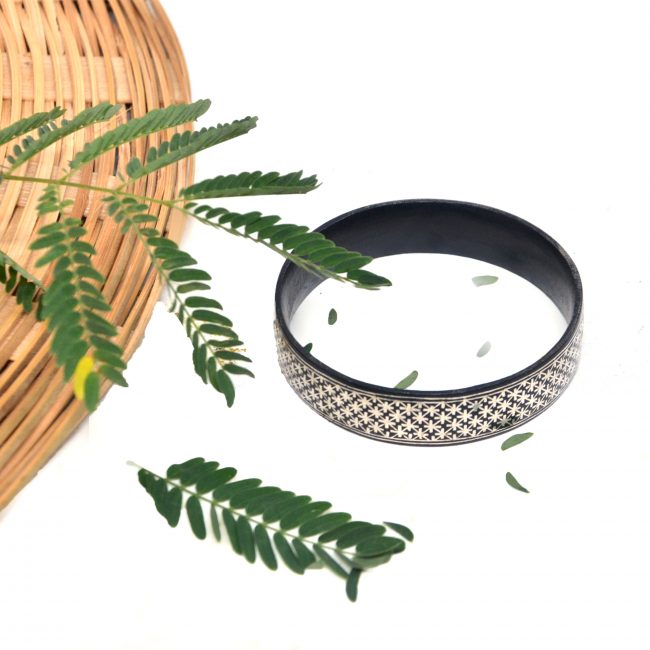 Bidri work Silver Tarkashi Bangle