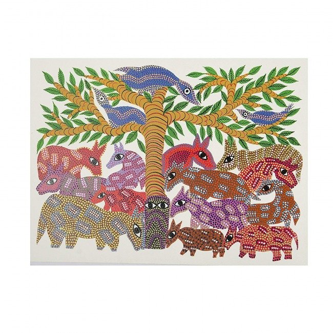 Bhil Handmade Paper Painting