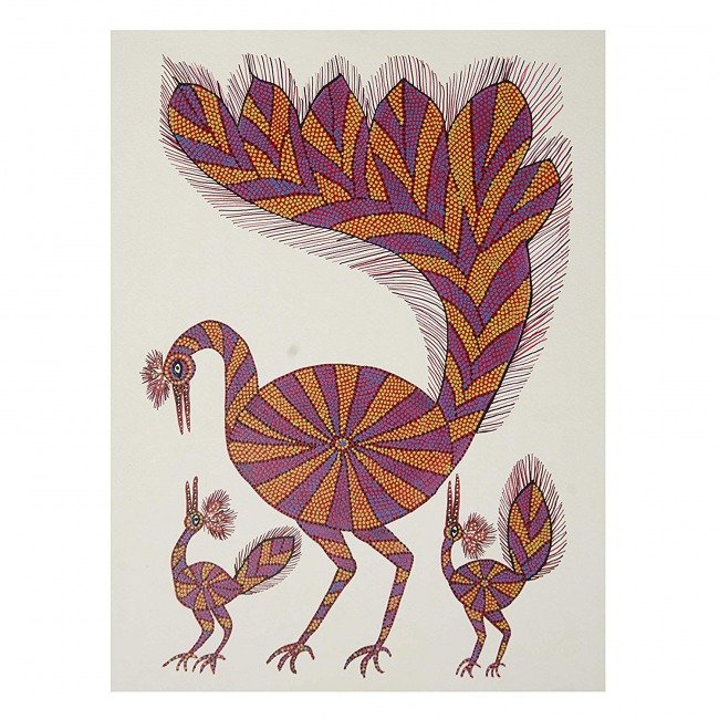 Bhil Handmade Paper Painting