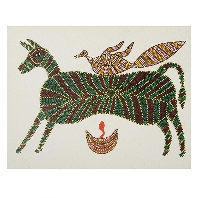 Bhil Handmade Paper Painting