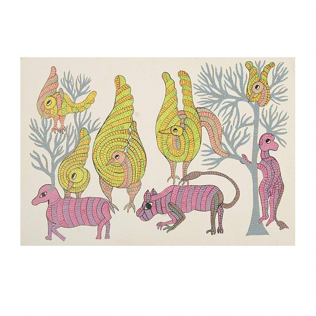 Gond Paper Painting