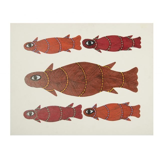 Handmade tribal Gond paper paintings