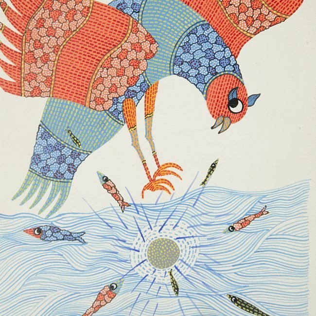 Handmade Gond Paper Painting