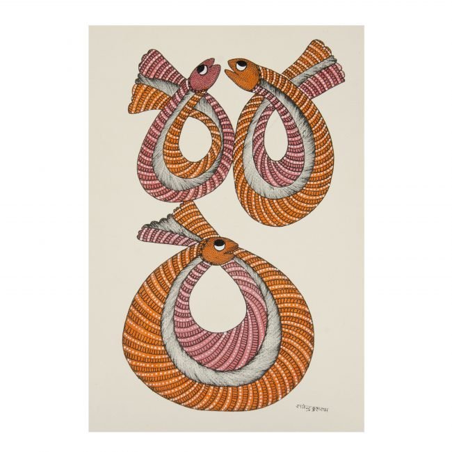 Handmade Gond Paper Painting