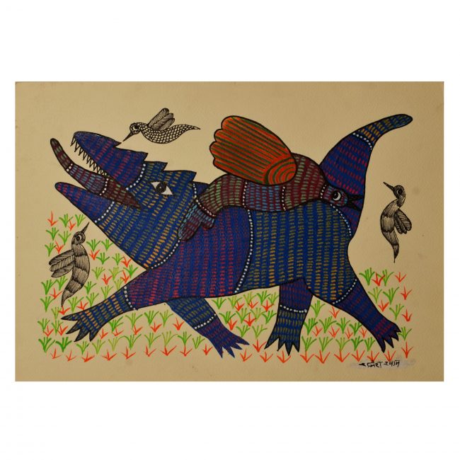 Handcrafted Gond Paper Painting