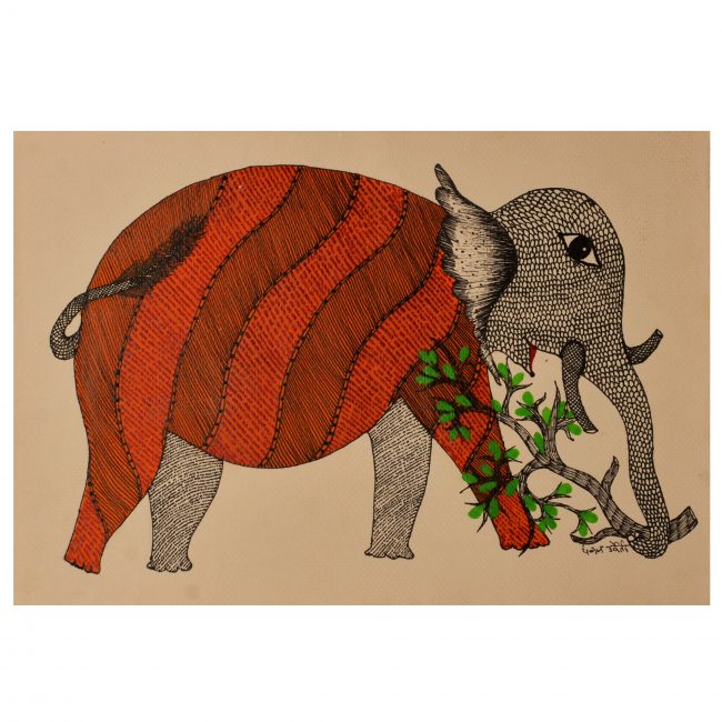 Handcrafted Gond Paper Painting