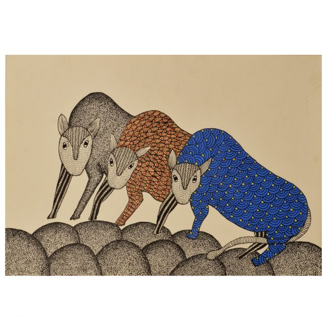 Handcrafted Gond Paper Painting
