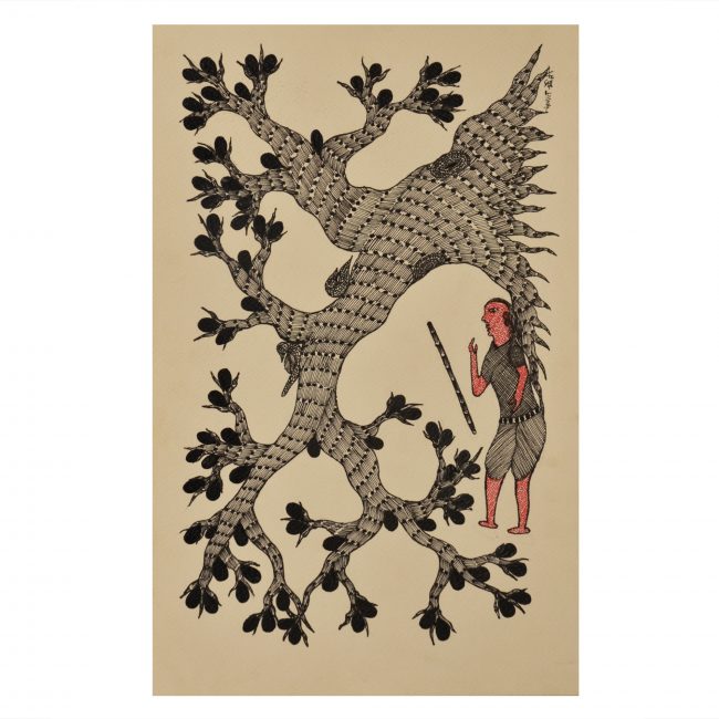 Handcrafted Gond Paper Painting
